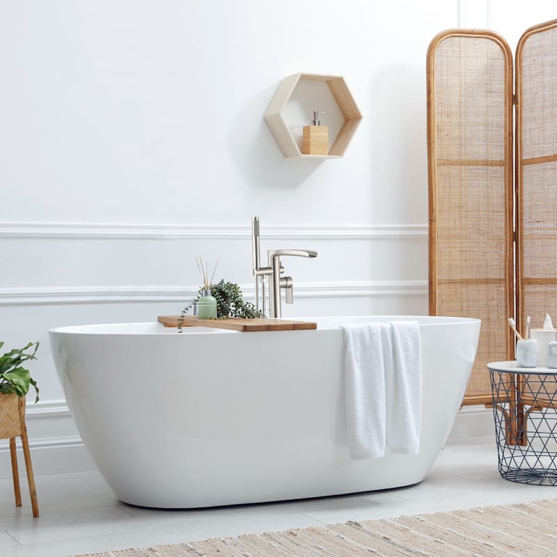 WOWOW Single Handle Freestanding Tub Faucet with Hand Shower