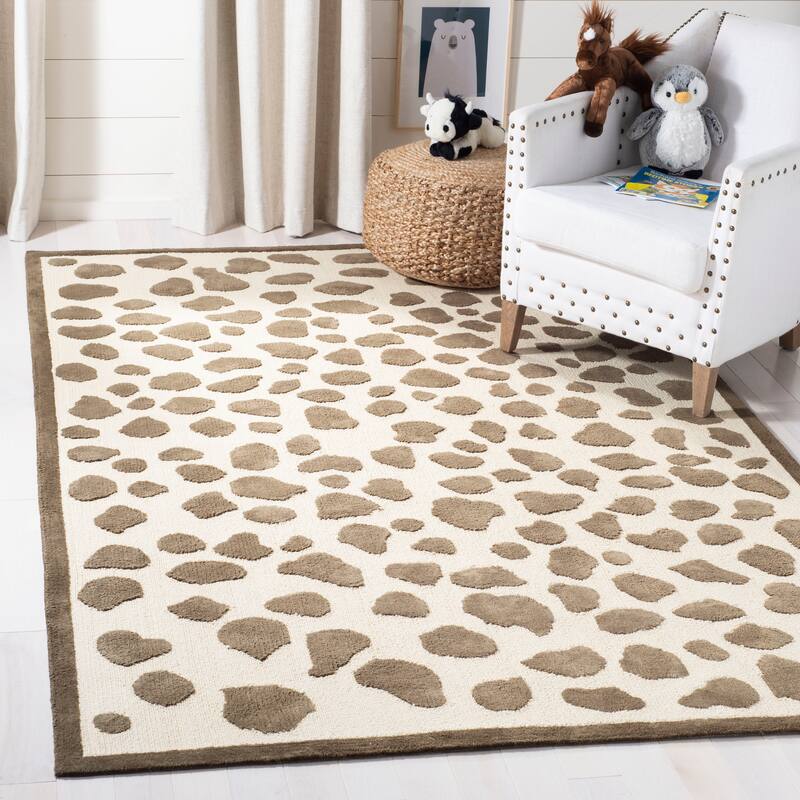SAFAVIEH Kids Phyliss Cotton Rug - 8' x 10' - Ivory/Grey