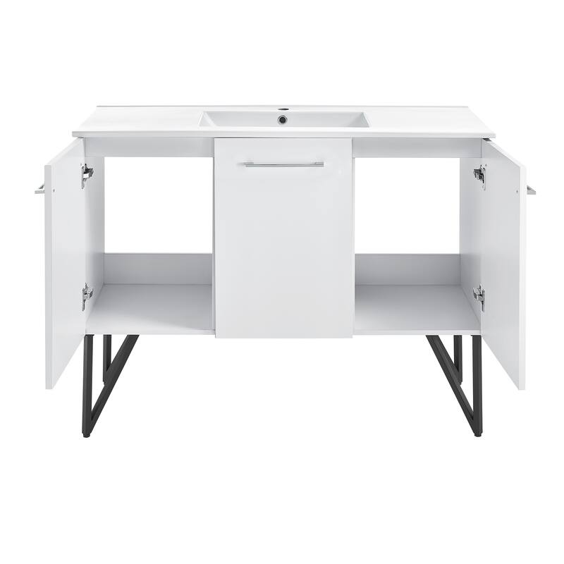 Swiss Madison Annecy 60" Double, Two Doors, One Drawer, Bathroom Vanity