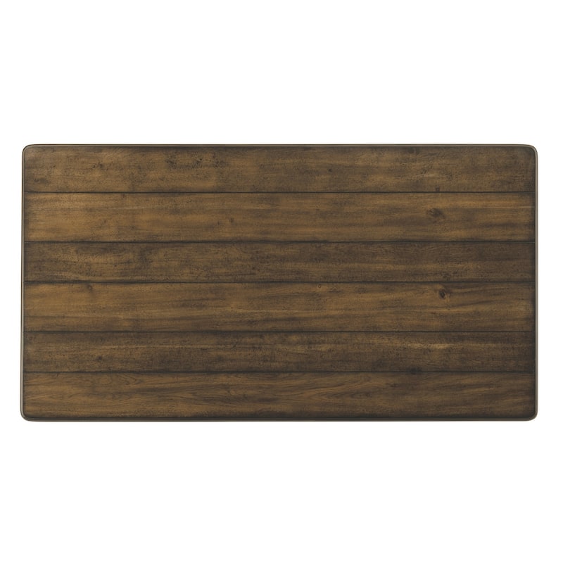 Plymouth Gray Wood Rectangular Coffee Table - 52" x 20" x 28"
