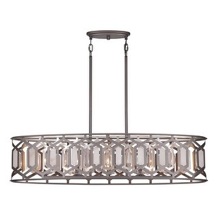 Minka Lavery 3588 Hexly 5 Light 44" Wide Linear Chandelier