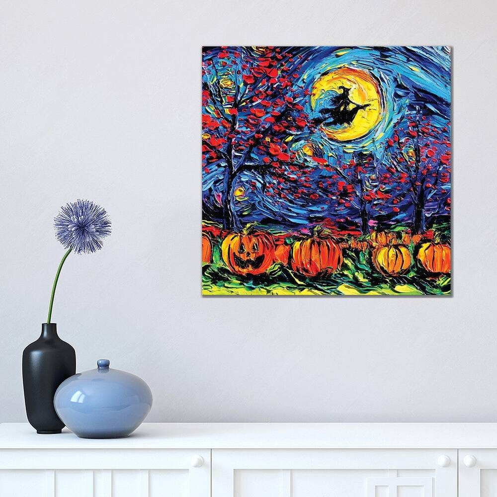 iCanvas "Starry Halloween" by Aja Trier Canvas Print