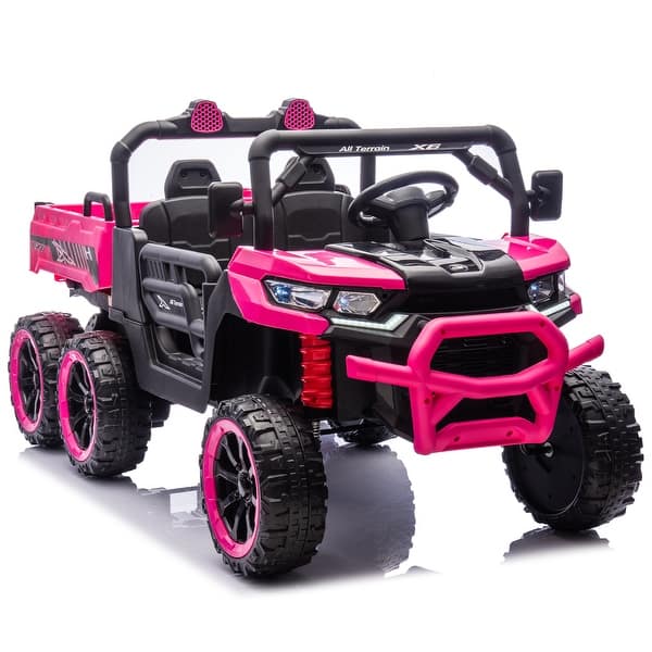 slide 2 of 72, 4V Two-seater Kids Ride On Six-wheel Electric