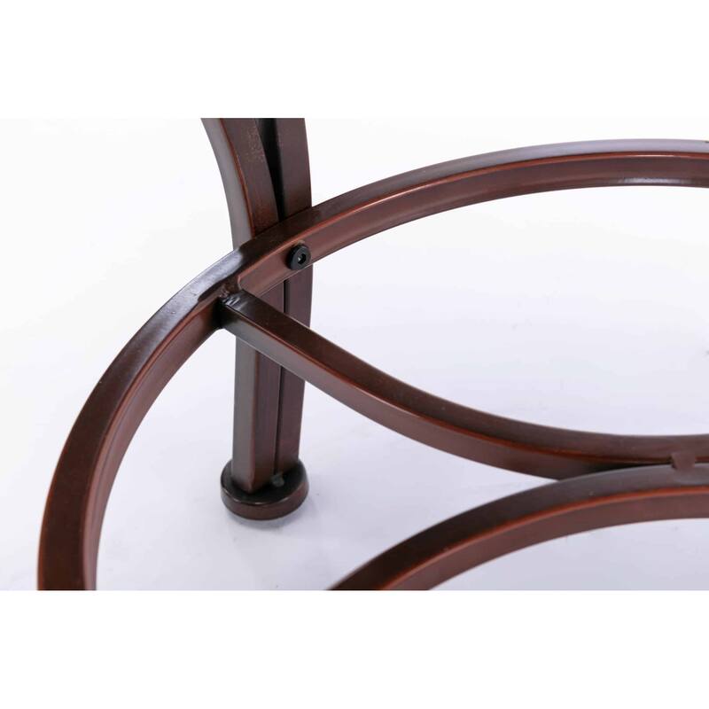 Boraam Beau Metal Swivel Counter or Bar Stool
