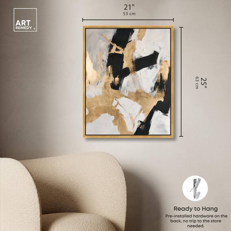 Cracked Gilt I Canvas by Art Remedy