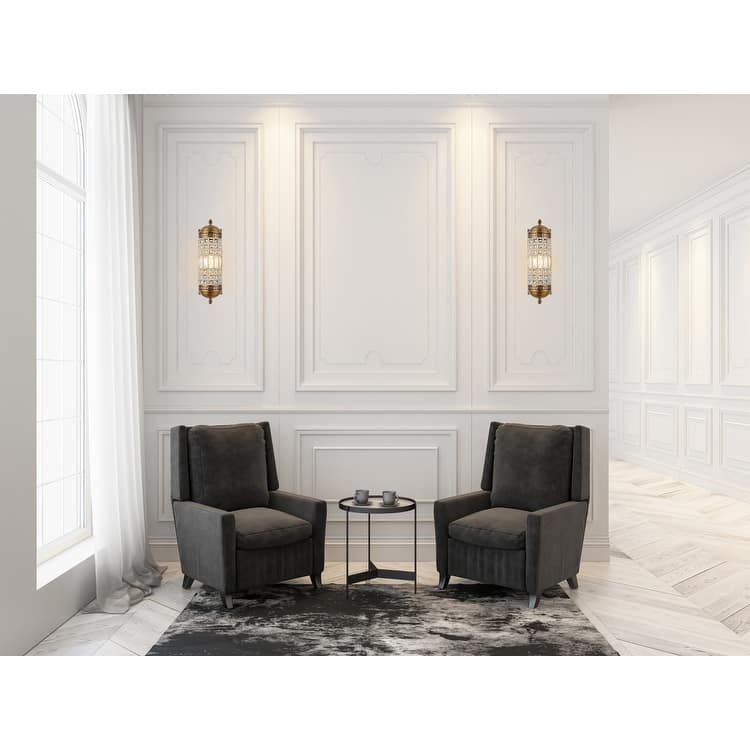 Bombay? Winsted Collection Crystal Trellis Wall Sconce