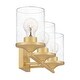 preview thumbnail 4 of 22, Quoizel Abner Steel 3-light Bath Light