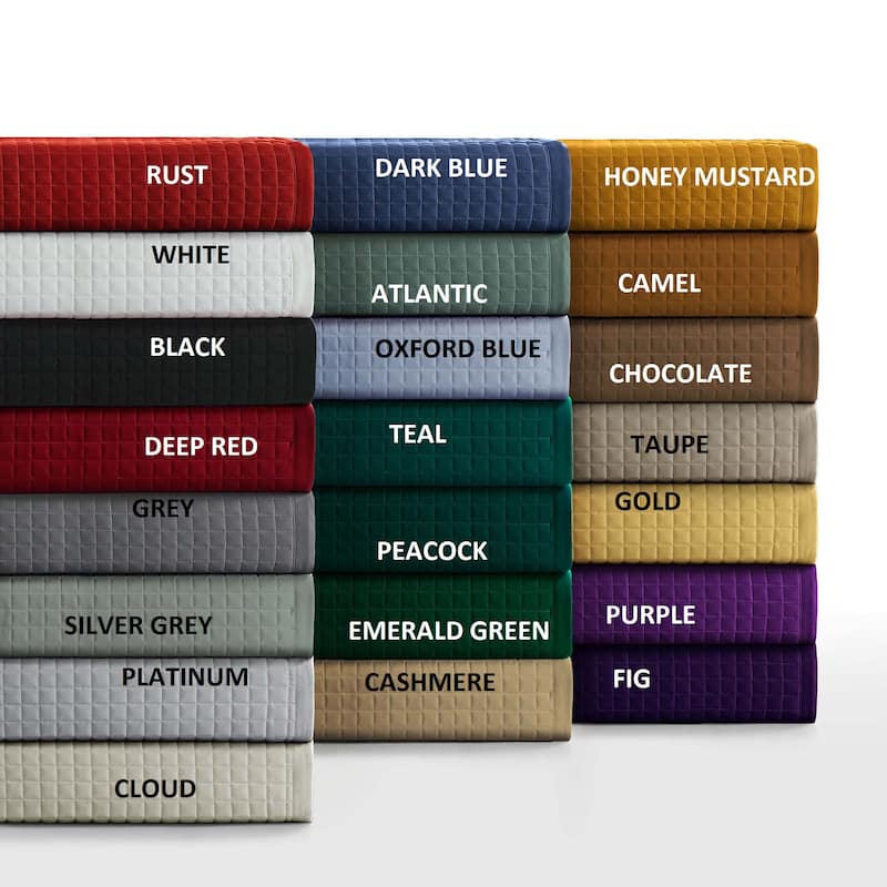 Naples Solid Oversized Quilt Set