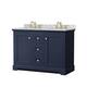 Option Dark Blue / White Carrara Marble Top / Brushed