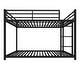 preview thumbnail 3 of 3, Metal Twin over Full Bunk Bed with Noise Reduction and Safety Features