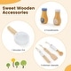 preview thumbnail 8 of 9, Costway Wooden Kid's Play Kitchen Set Pretend Chef Cooking Toy with - See Details