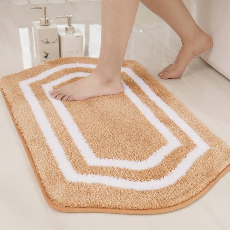 Bath Rugs for Bathroom - White/Beige