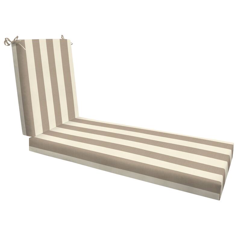 Textured Chaise Lounge Cushion - 22.5" wide x 70" long x 45" deep x 3.5" thick