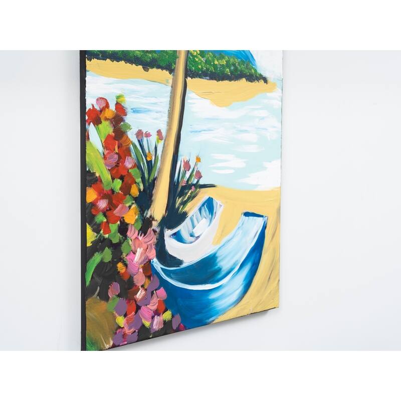 Wandela Wall Canvas Paintings 47'' x 19'' - Green