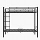preview thumbnail 6 of 9, Metal Bunk Bed With drawers, Twin, Black