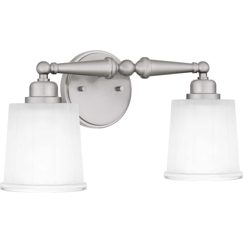 Cecilia 2-Light Brushed Nickel Bath Light