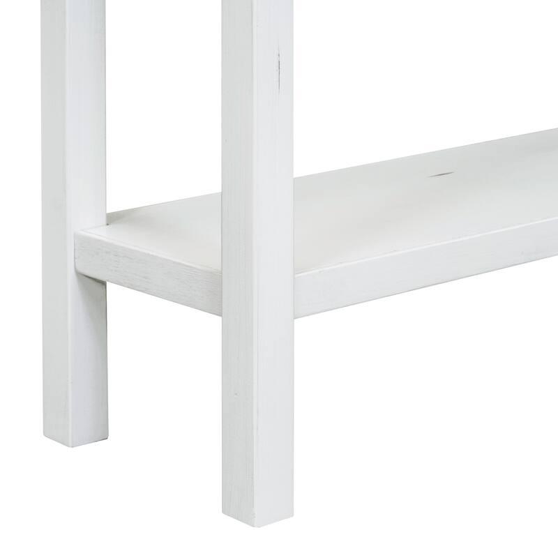 Entryway Console Table Long Sofa Table with Drawers and Bottom Shelf