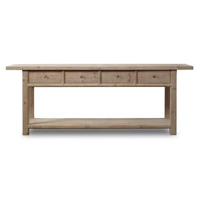 Long Amalfi Console Table with 4 Drawers 90 inches