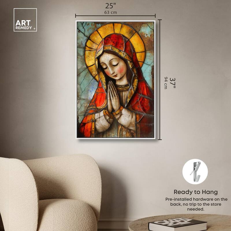 Ancient Supplication Canvas by Art Remedy