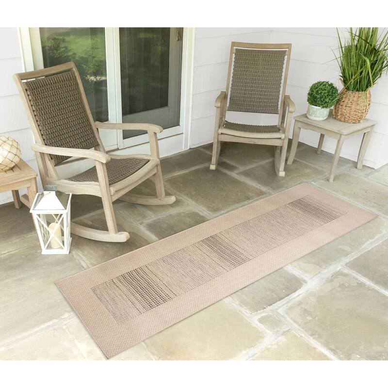 Liora Manne Riviera Border Indoor/Outdoor Area Rug