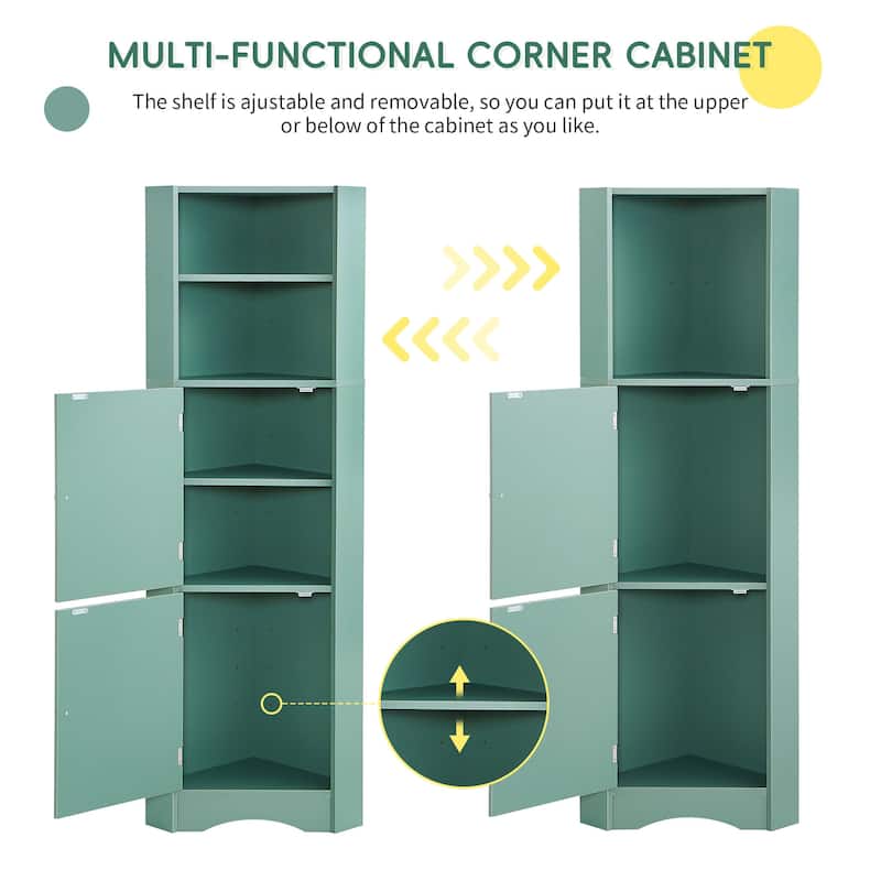 Tall Bathroom Corner Cabinet