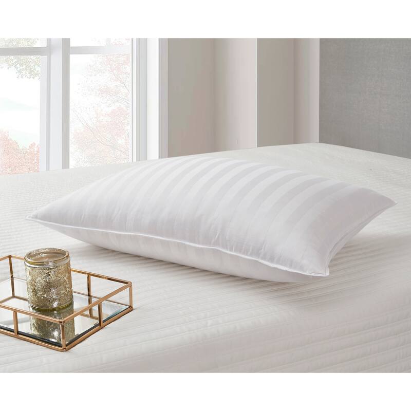 Supreme 350 Thread Count Cotton Damask White Down Pillow