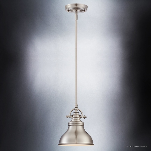 Brushed nickel industrial pendant light cheap