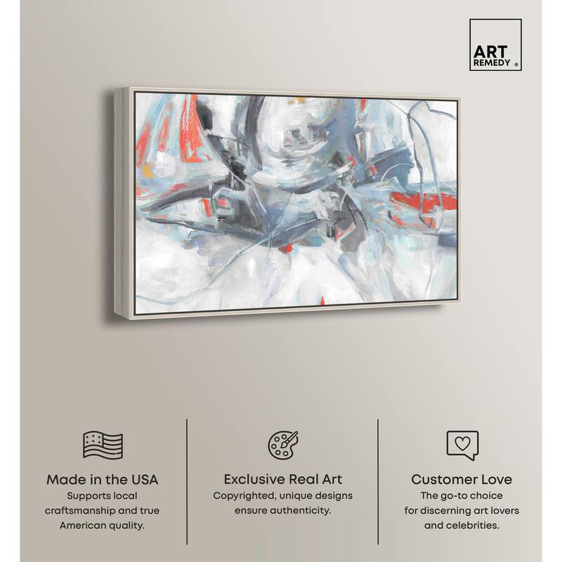 Grey Touches Canvas by Art Remedy