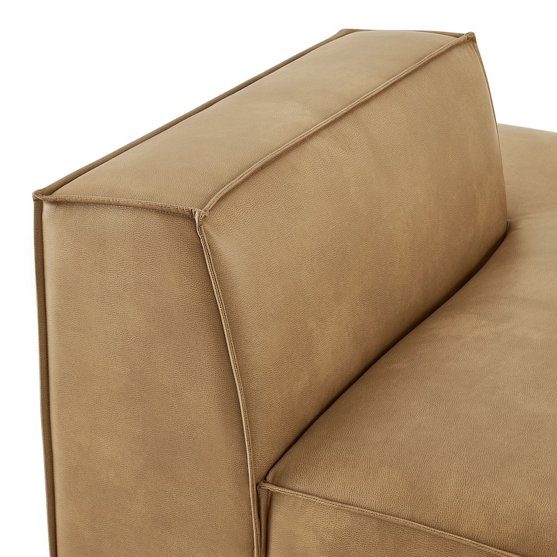 Restore Vegan Leather Right-Facing Armless Modular Chaise