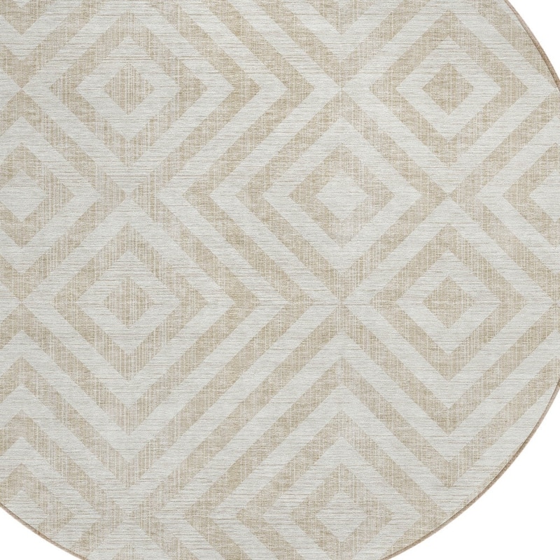 HomeRoots Geometric Transitional Rectangle Outdoor Rug