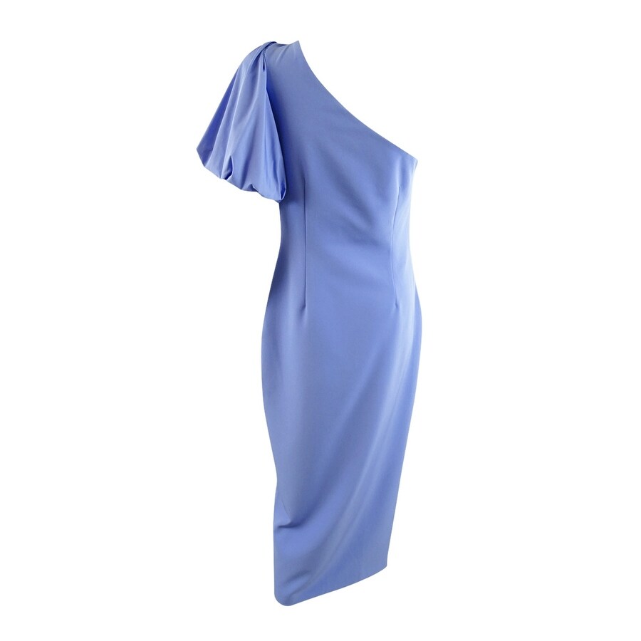 Lauren Ralph Lauren Women's One-Shoulder Crepe Cocktail Dress (6, Blue  Loch) - Overstock - 41202247