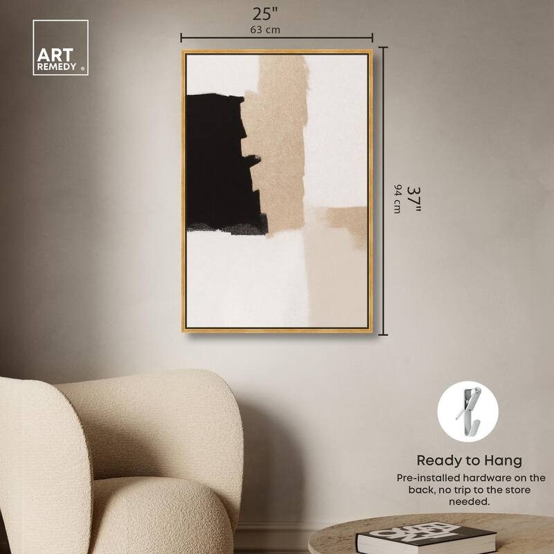 Earth and Ink IV Canvas by Art Remedy