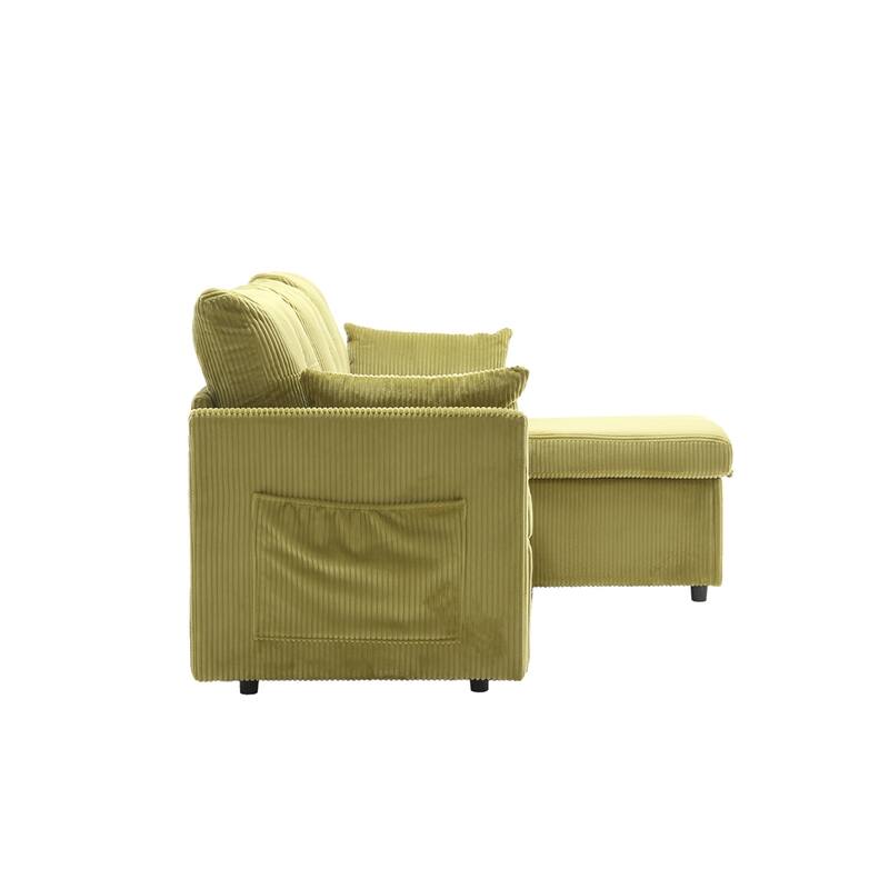 L Shaped Modular Sectional Sofa w/ Reversible Chaise and Storage Seat