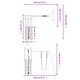 preview thumbnail 4 of 17, vidaXL Swing Set Outdoor Backyard Wooden Playground Equipment for Kids Age 3-8