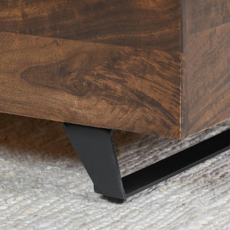 Axis 46" Storage Trunk in Dark Brown Finish by Kosas Home