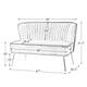 HULALA HOME Monica Modern Velvet Tufted Loveseat with Metal Legs