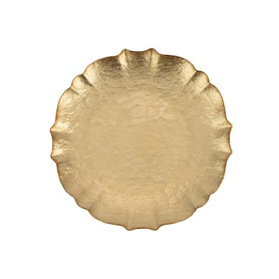 viva by VIETRI Baroque Glass Gold Salad Plate