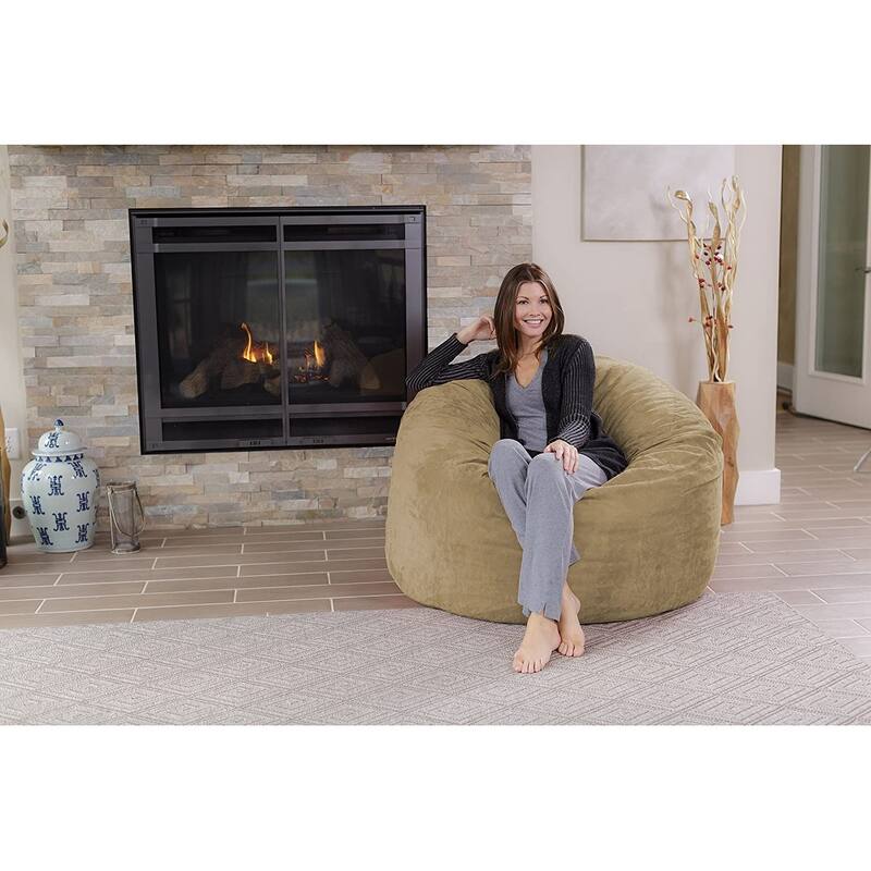 Bean Bag Chair 4-foot Memory Foam Removable Cover Bean Bags