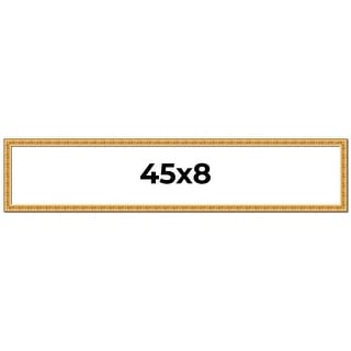 45x8 Frame Gold Real Wood Picture Frame Width 1 inches | Interior - Bed ...