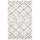 preview thumbnail 114 of 154, SAFAVIEH Arizona Shag Nevada 1.2-inch Thick Rug 3'2" x 5' - Ivory/Grey