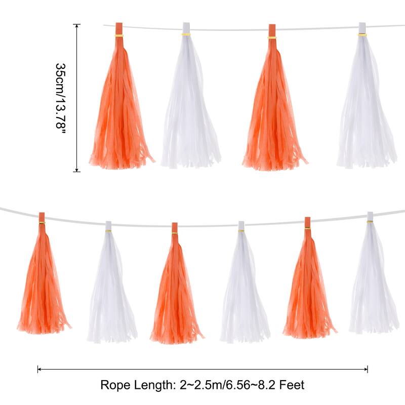 20Pcs Tassel Garland Banner with Rope