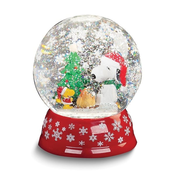 Peanuts Led Lighted Snoopy at Campfire Swirl Water Globe - Bed Bath ...