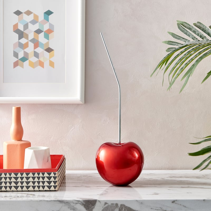 Cherry Resin Handmade 18" Sculpture - N/A