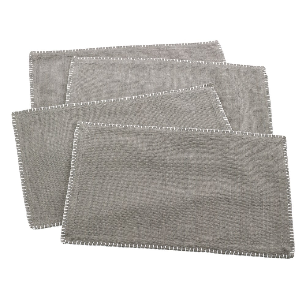 Whip-stitched Cotton Placemat (Set of 4)