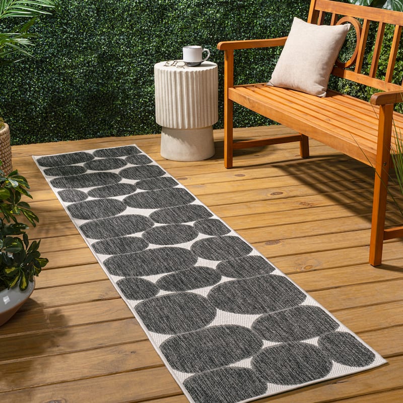 JONATHAN Y Rayna Modern Geometric Organic Shapes Indoor/Outdoor Area Rug