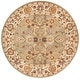 preview thumbnail 8 of 11, SAFAVIEH Heritage Handmade Kaitlyn Traditional Oriental Wool Area Rug 8' Round - Light Green/Beige - Round