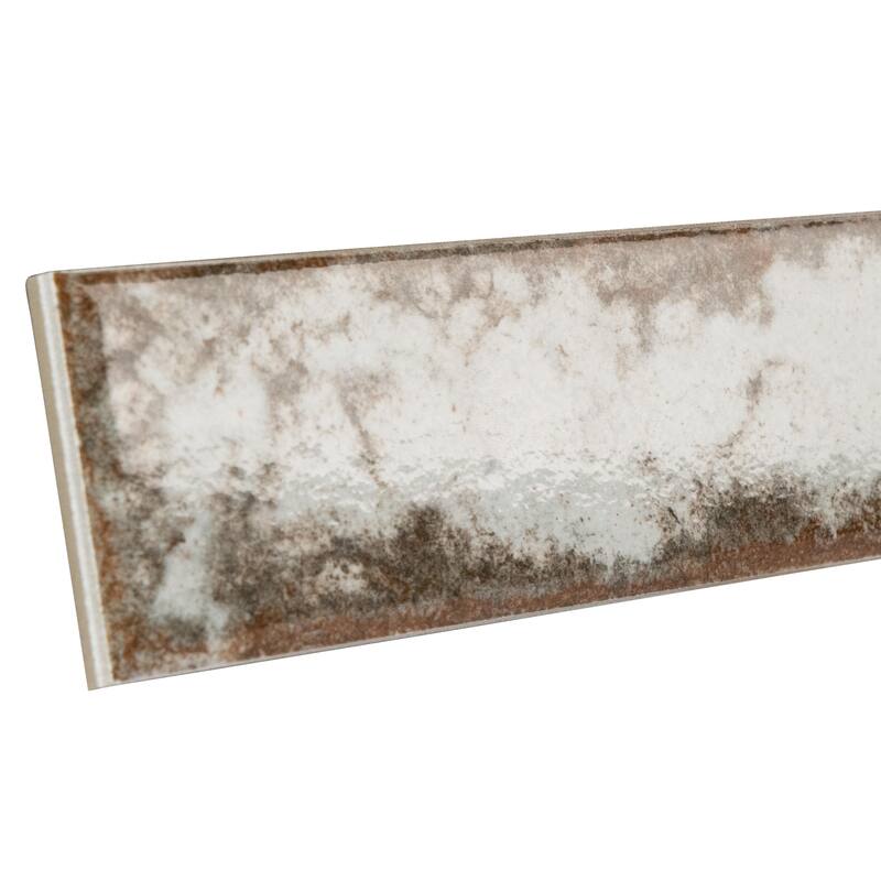 Merola Tile Gaudi React Brick Alpine 2-3/8" x 9-3/4" Porcelain Floor and Wall Tile