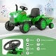 preview thumbnail 11 of 38, Gymax 2-in-1 Electric Toy Car 12V Kids Ride On Tractor w/ Trailer