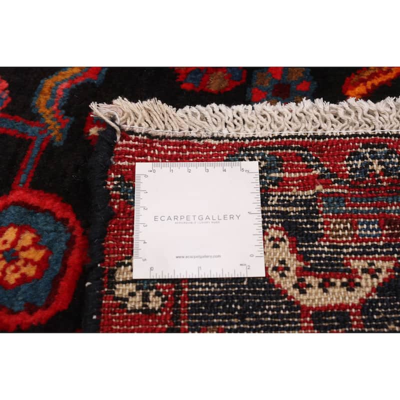ECARPETGALLERY Hand-knotted Anatolian Vintage Navy, Red Wool Rug - 4'5 x 7'3