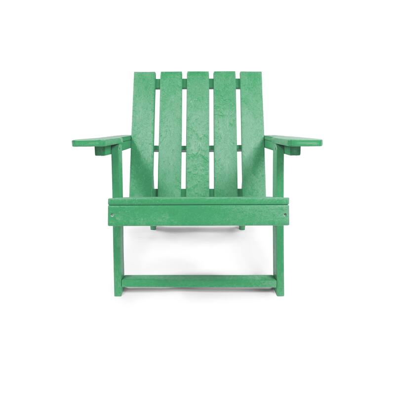Amalfi Fully Assembled All-Weather HDPE Outdoor Folding Modern Adirondack Chair